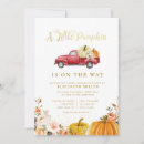 Zoek naar floral babyshower uitnodigingen Kleine pompoen