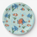 Recherche de océan bleu assiettes en papier Amusant