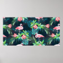 Zoek naar flamingo patroon posters Tropisch