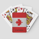 Recherche de drapeau du canada jeux de cartes Rouge
