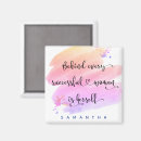 Recherche de citation de femme magnets Typographie