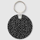 Recherche de de point de polka porteclés Noir et blanc
