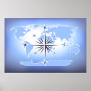 Recherche de rose de boussole posters Nautique