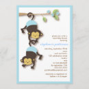 Recherche de monkey baby shower invitations Jumeaux