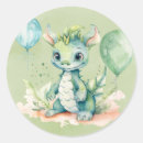 Recherche de dragon bleu autocollants Conte de fées