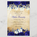 Recherche de royal blue 16ans anniversaire invitations Princesse