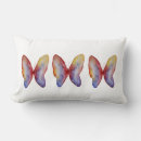 Recherche de papillon rouge coussins Aquarelle