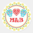 Recherche de sucre crâne autocollants Mexicain