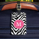 Recherche de zèbre bagages étiquettes Monogramme