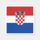 Recherche de drapeau de la croatie serviettes Rouge