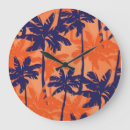 Recherche de silhouette de palmier horloges Palme