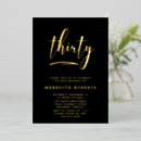 Zoek naar zwart goud verjaardag uitnodigingen Verjaardagsfeestuitnodiging