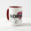Recherche de drapeau de la norvège tasses Scandinavie