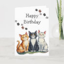 Recherche de chat heureux vœux cartes Animaux domestiques
