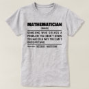 Recherche de mathématiciens tshirts Appréciation