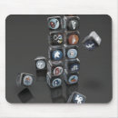 Recherche de médias sociaux tapis souris Facebook