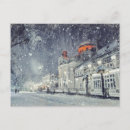Recherche de scène neige cartes postales Aquarelle