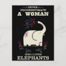 Recherche de éléphants drôles cartes postales Illustration