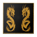 Recherche de dragons carreaux Noir