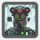 Recherche de intelligence autocollants Robot