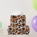 Recherche de peau de girafe papier cadeau Zoo