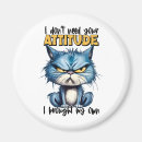 Recherche de chat drôle magnets Sarcastique