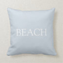 Recherche de plage s coussins Bleu