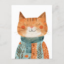 Recherche de joli chat cartes postales Aquarelle