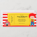 Recherche de billet de cirque invitations Fête d'anniversaire au cirque