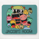 Recherche de monstres mignons tapis souris Illustration