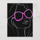 Recherche de roses noir et blanc cartes postales Hot pink