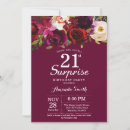 Recherche de burgundy floral anniversaire invitations Rouge