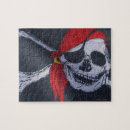 Recherche de drapeau pirate puzzles Crâne et os