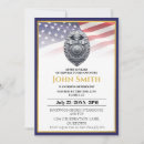 Recherche de police badge invitations Retraite