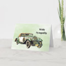Recherche de vieille automobile vœux cartes Classique