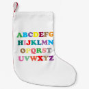 Recherche de alphabet chaussette de noël Coloré