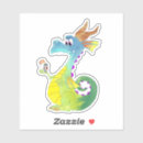 Recherche de dragon blanc autocollants Chevalier