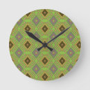 Recherche de motif floral horloges Vert
