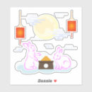 Recherche de lapin lune autocollants Pour tous