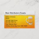 Recherche de brasseur cartes visite Alcool