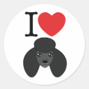 Recherche de caniche noir autocollants Chien