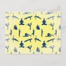 Recherche de pose de yoga cartes postales Asanas