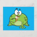 Recherche de grenouille verte cartes postales Pour enfants