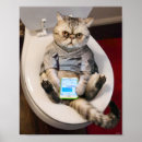 Recherche de chat toilette art Humour