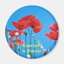 Recherche de coquelicot magnets Bleu