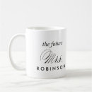 Recherche de future mariée tasses Engagé