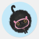 Recherche de oreilles de chat autocollants Drôle