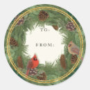 Recherche de cardinal autocollants Nature