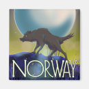 Recherche de lune de loup magnets Nuit