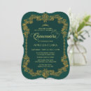 Recherche de vintage quinceanera invitations Vert émeraude